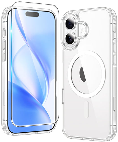 FNTCASE Clear Case For iPhone 17 Pro Max Screen Protector