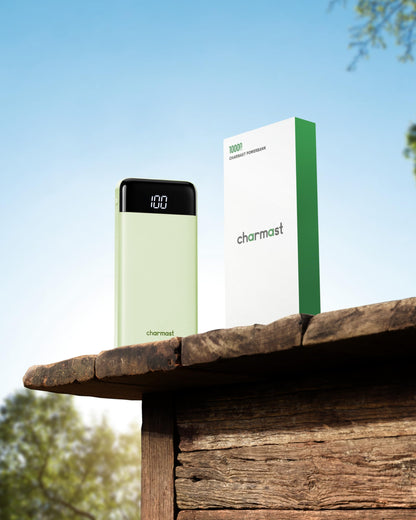 Charmast Slim 10000mAh Power Bank With Built In Cables