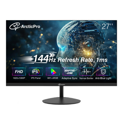 22 Inch Full HD Monitor 100Hz Frameless VESA Low Blue Mode