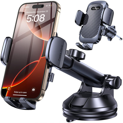 Romuto Car Phone Holder Mount Dashboard Windshield Vent