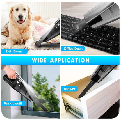 Handheld Cordless Vacuum 11000Pa Rechargeable for Car