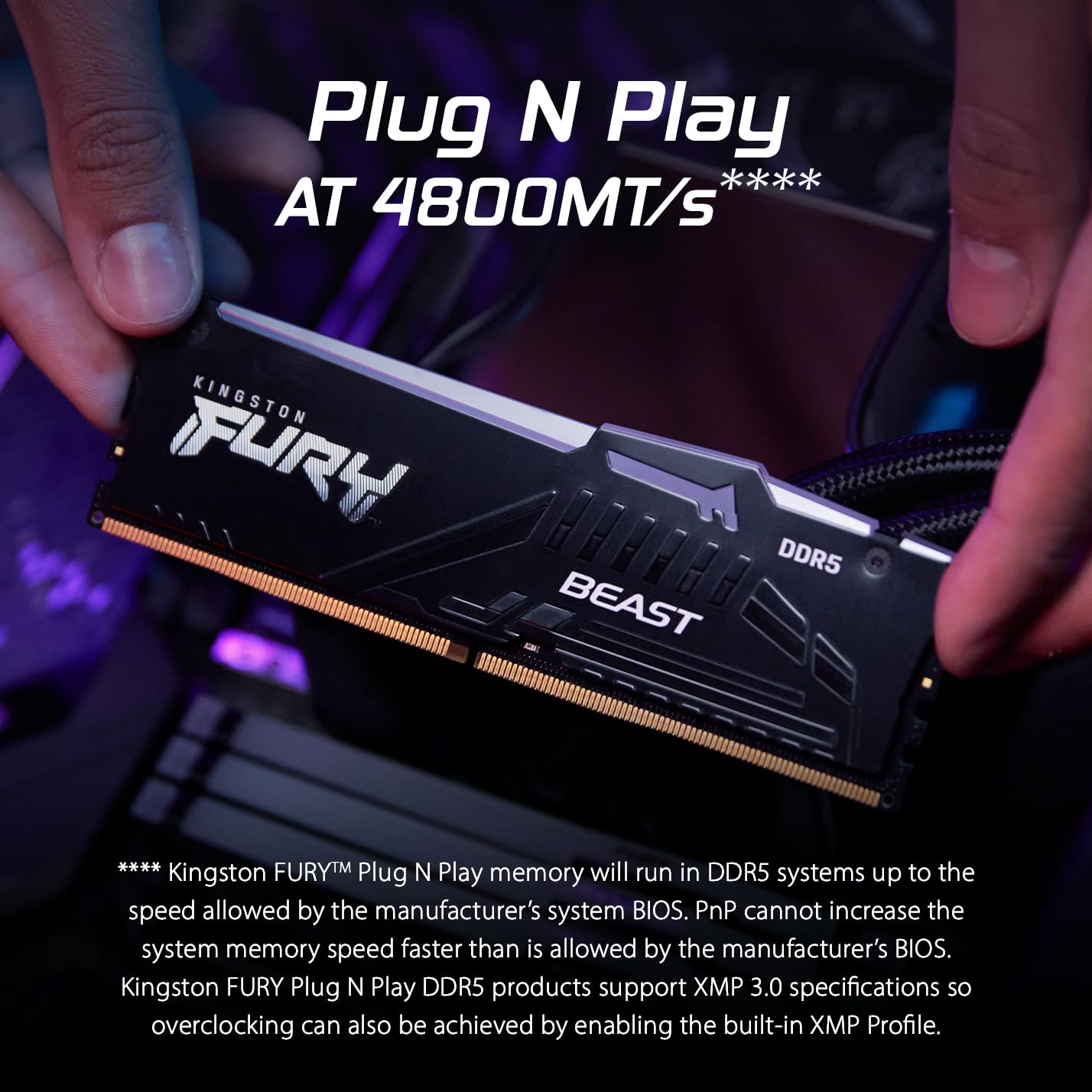Kingston Fury Beast 32GB DDR5 Memory Kit for Gaming