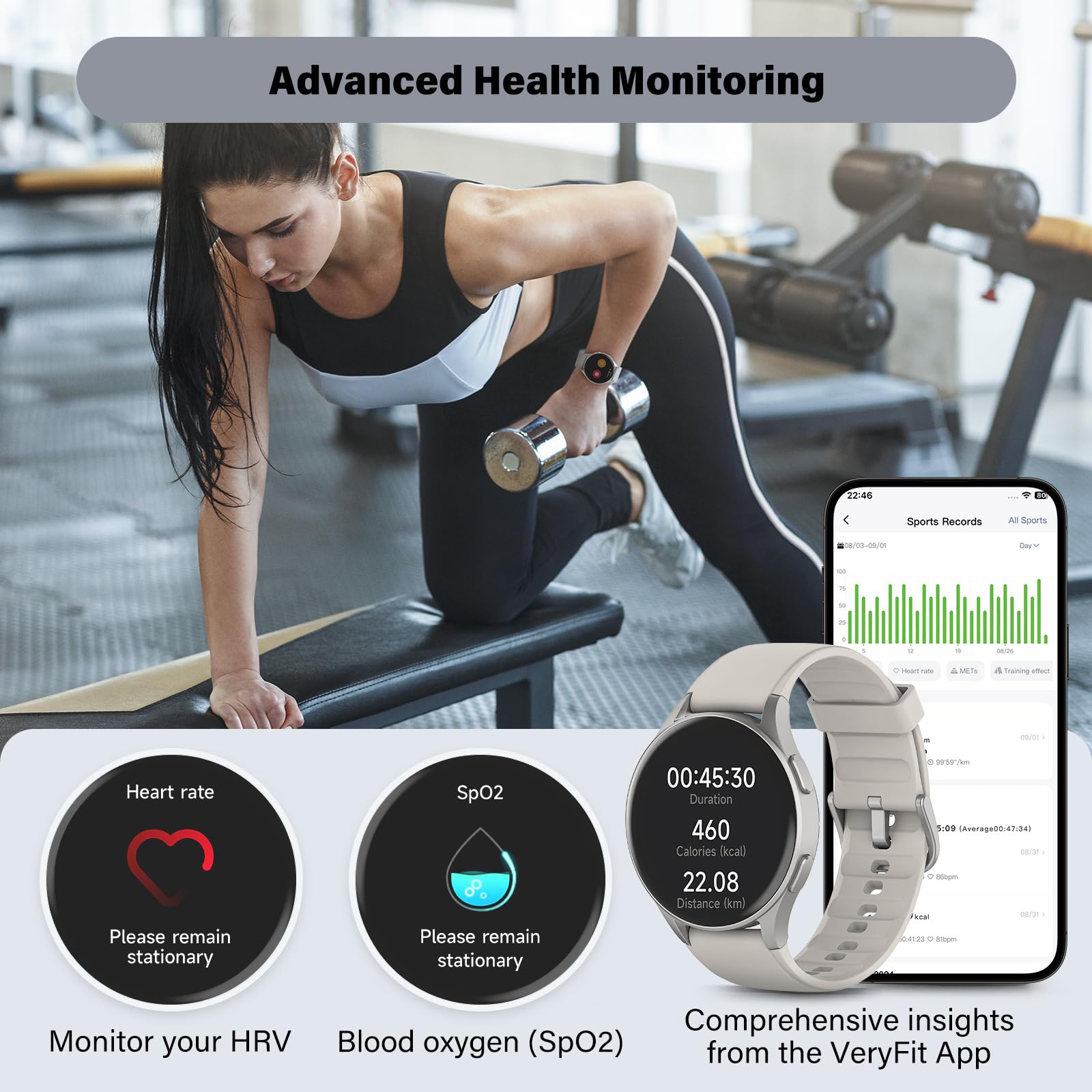 Smart Watch For Women With Alexa Health Tracking AMOLED