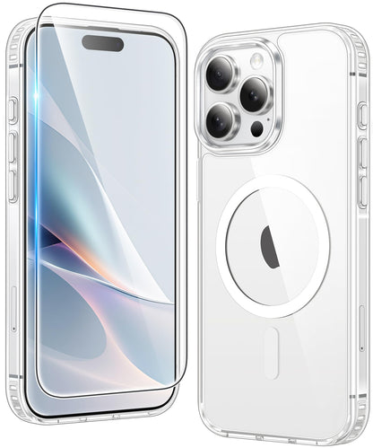 FNTCASE Clear Case For iPhone 17 Pro Max Screen Protector