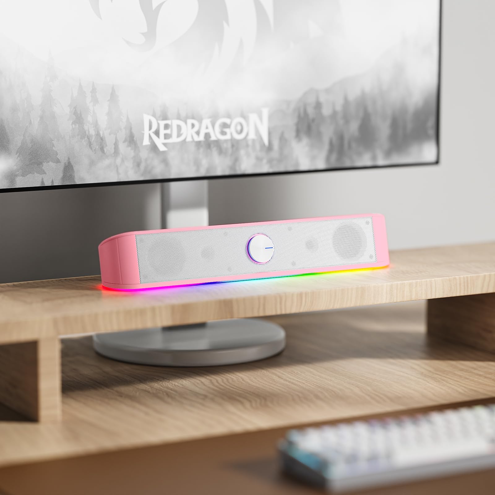 Redragon GS560 RGB Desktop Soundbar with Dynamic Lighting