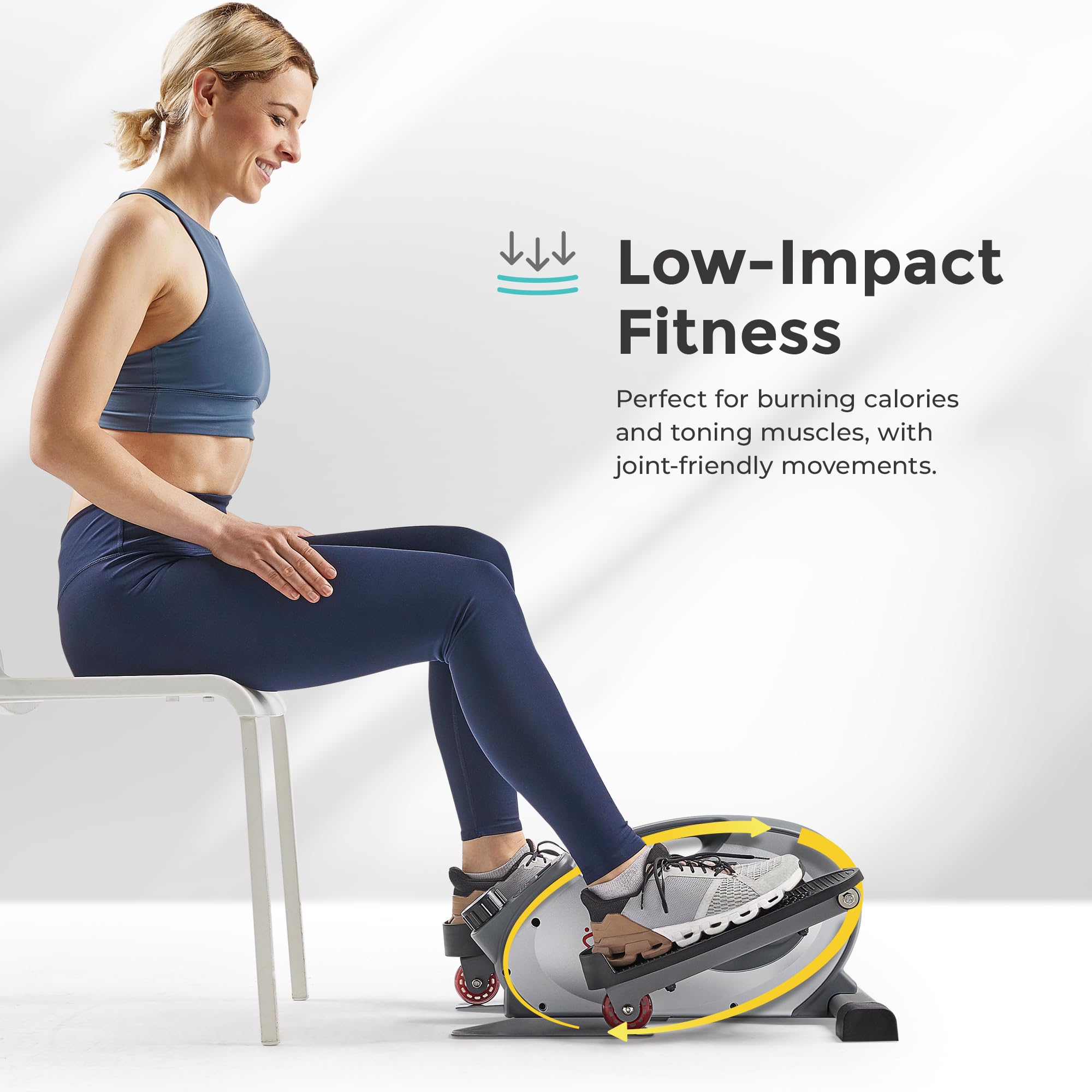 Portable Under Desk Elliptical Exerciser for Seniors