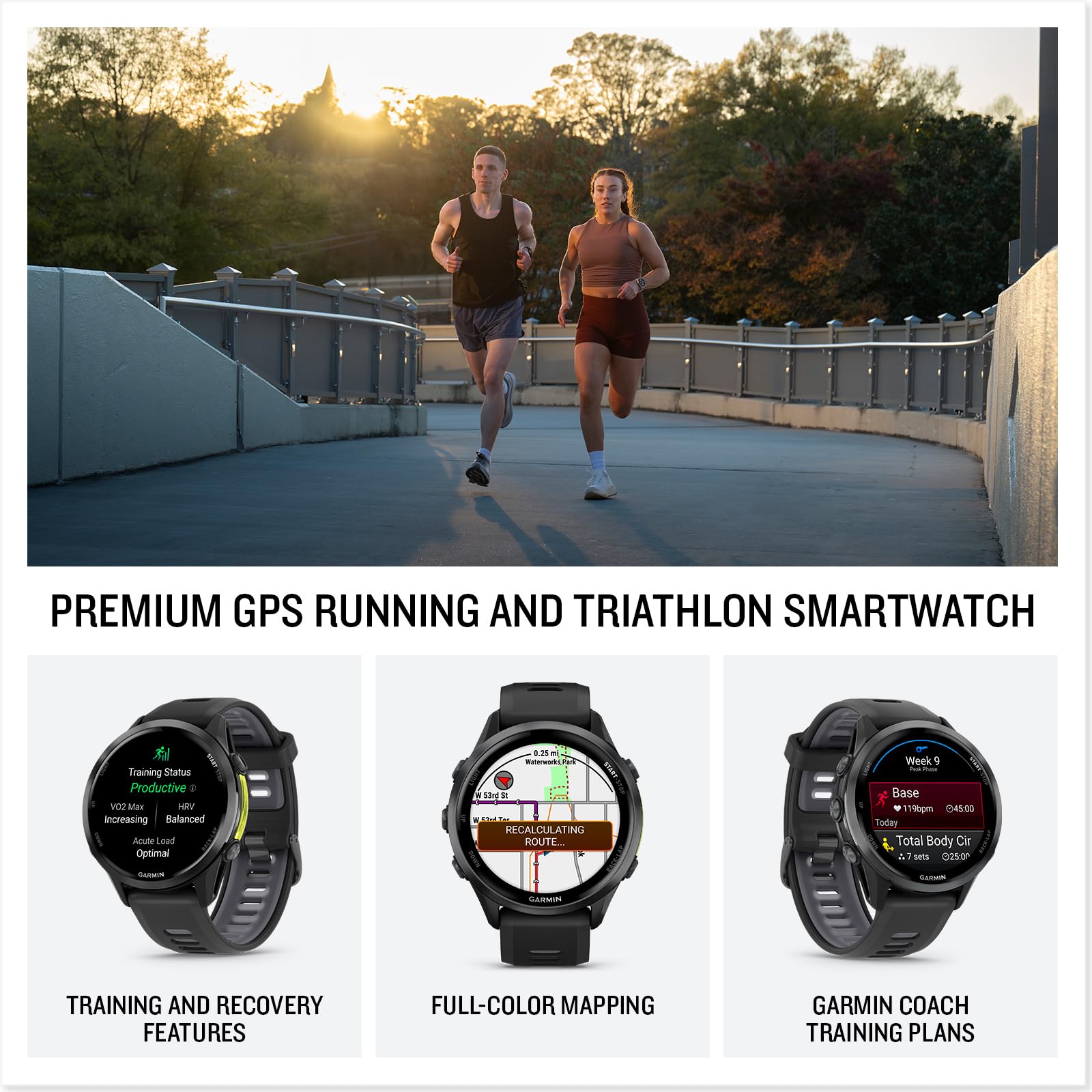 Garmin Forerunner 970 GPS Running and Triathlon Smartwatch