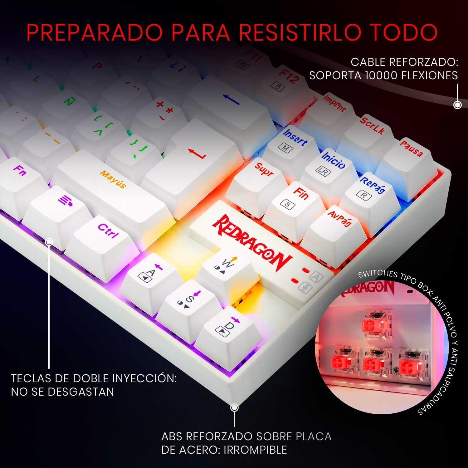 Redragon K552 Mechanical Gaming Keyboard with Red Switches