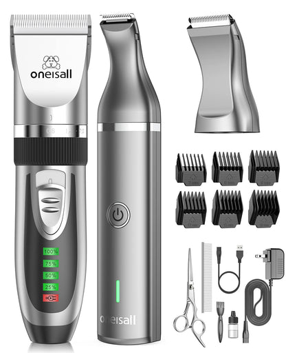 Low Noise Dog Clippers and Paw Trimmer Kit
