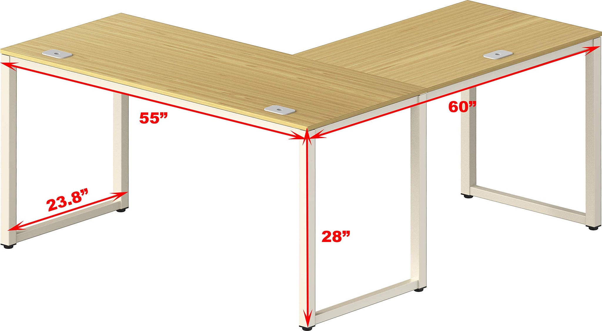 Commercial-Grade L-Shape Corner Desk for Efficient Workspaces