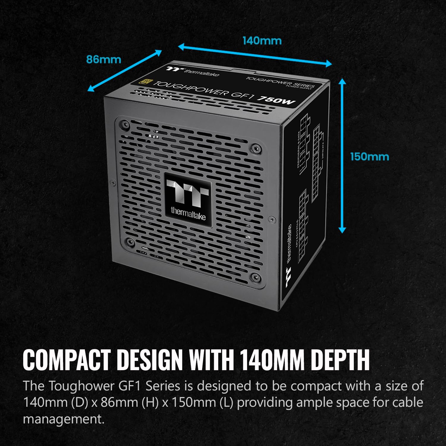 Thermaltake Toughpower GX2 600W Power Supply With Gold Efficiency
