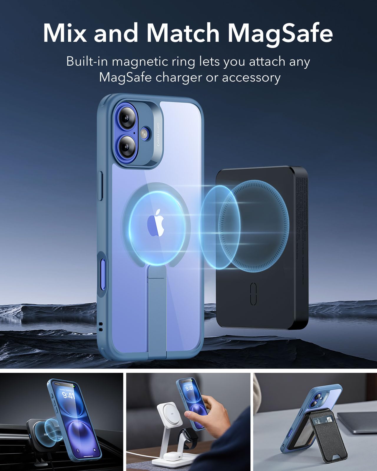 Military-Grade Clear Case for iPhone 16 Pro Max