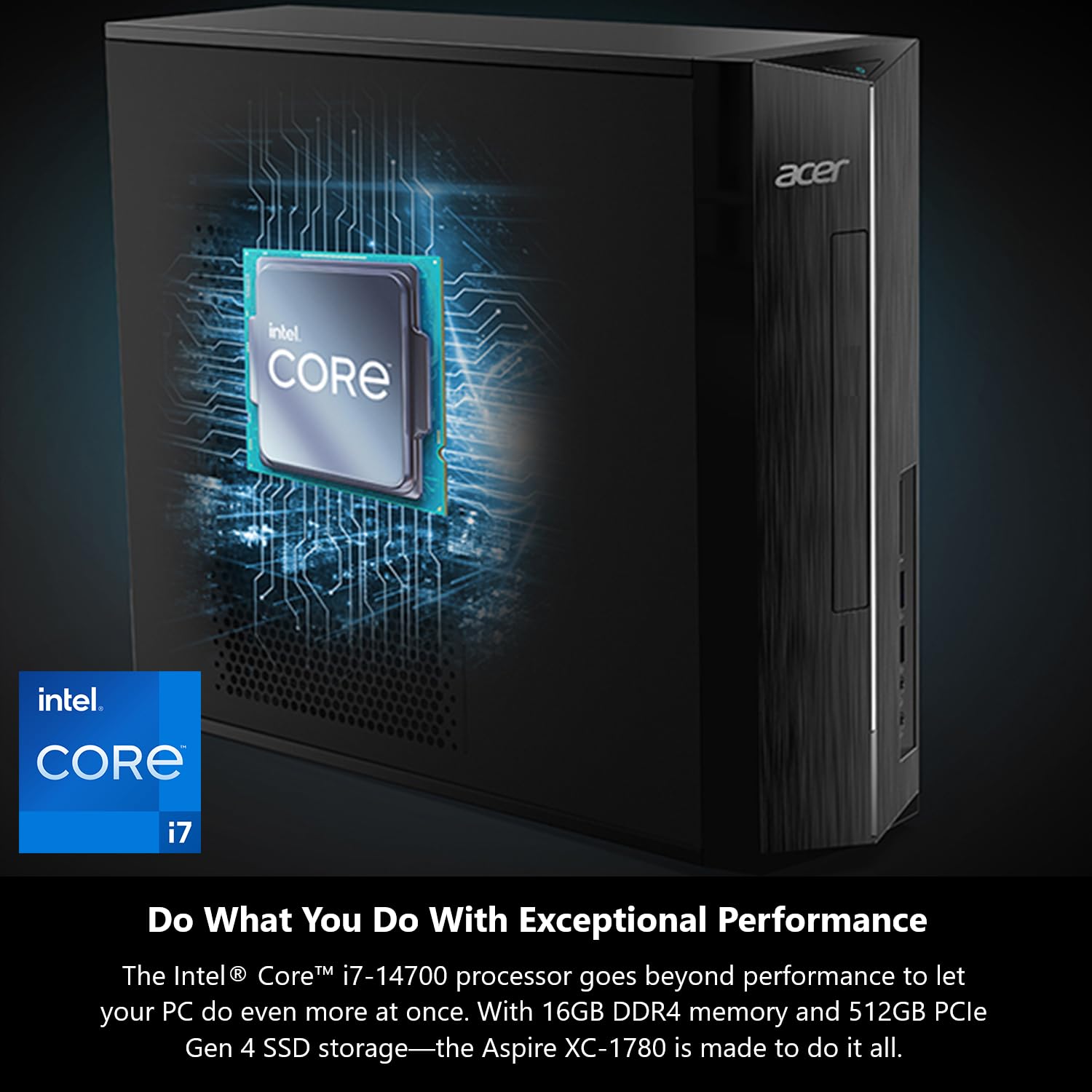 Acer Aspire TC Desktop with Intel Core i5 Performance