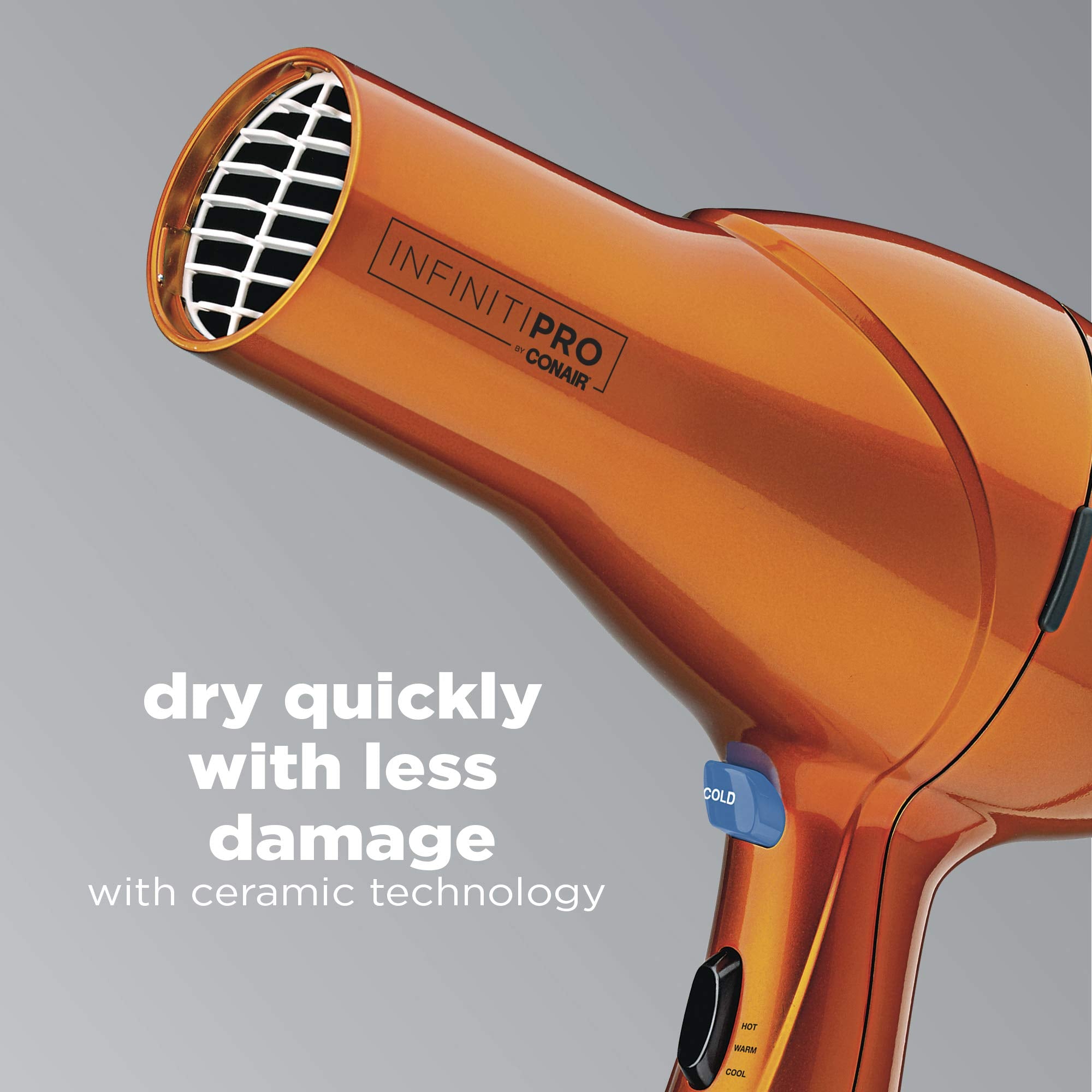 InfinitiPRO Hair Dryer With Diffuser For Faster Drying