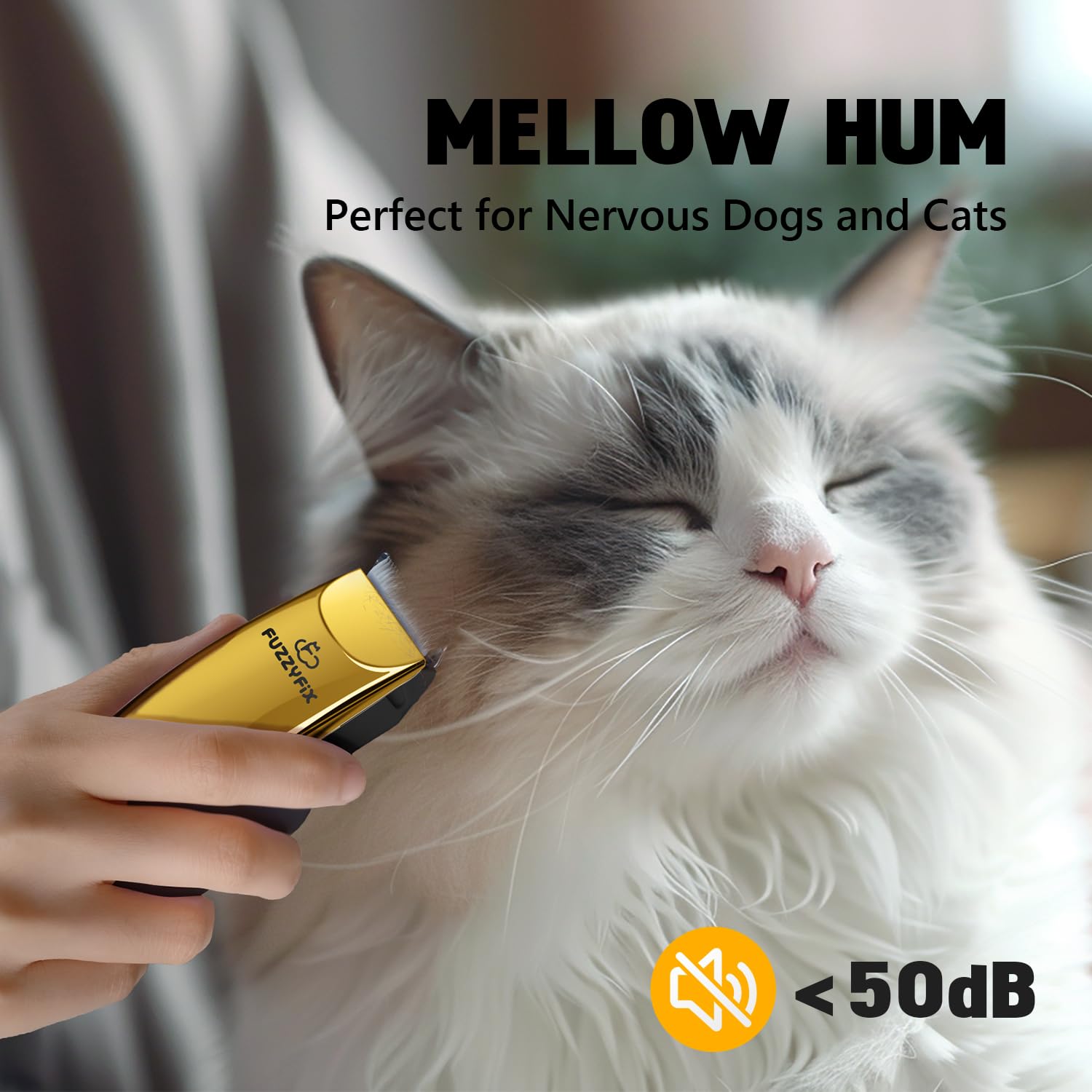 Portable Low Noise Pet Grooming Clippers for Matted Hair
