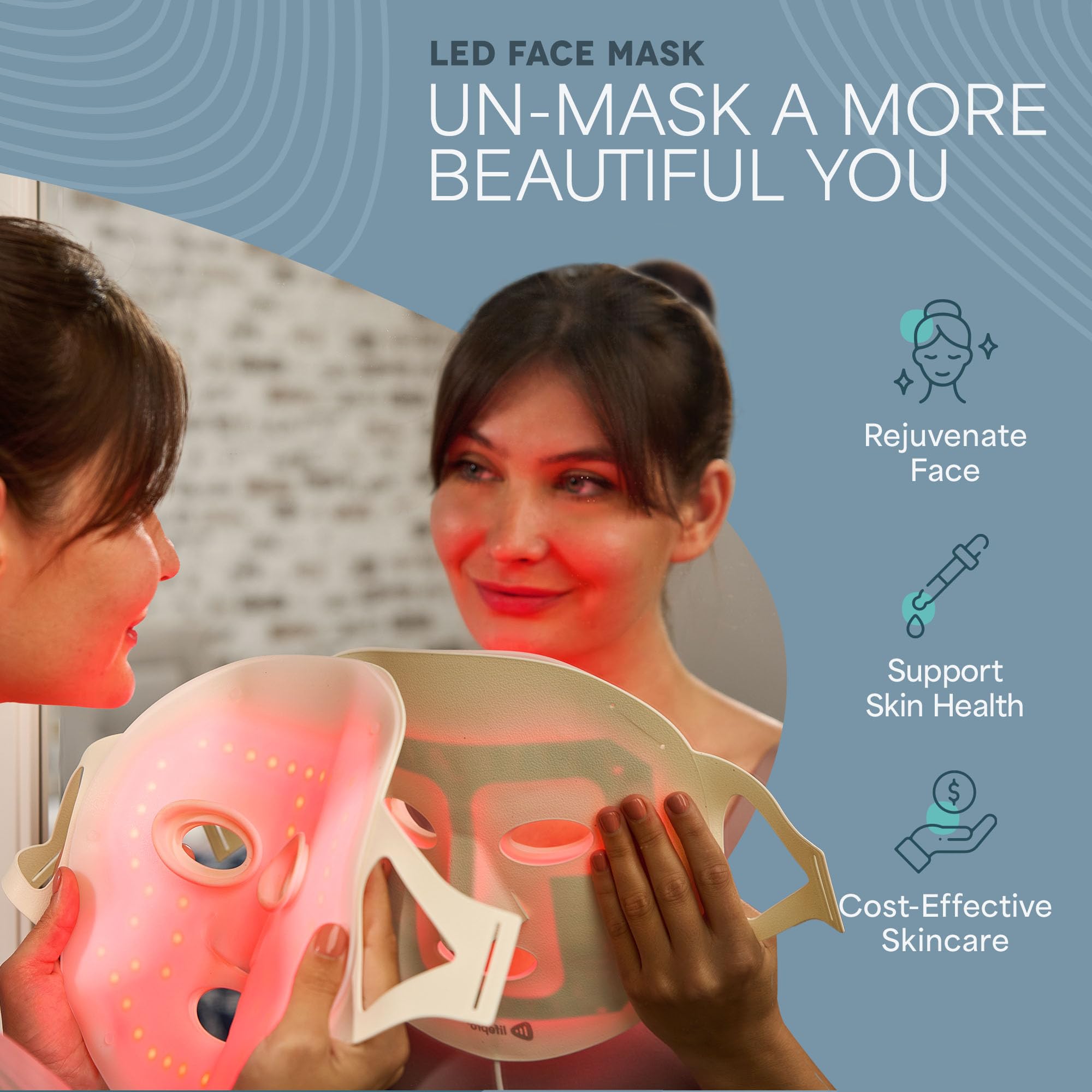 Red Light Therapy Face Mask for Youthful Skin