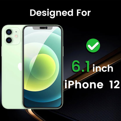 iPhone 12 Privacy Screen Protector 6.1 Inch 3 Pack With Camera Lens Protectors