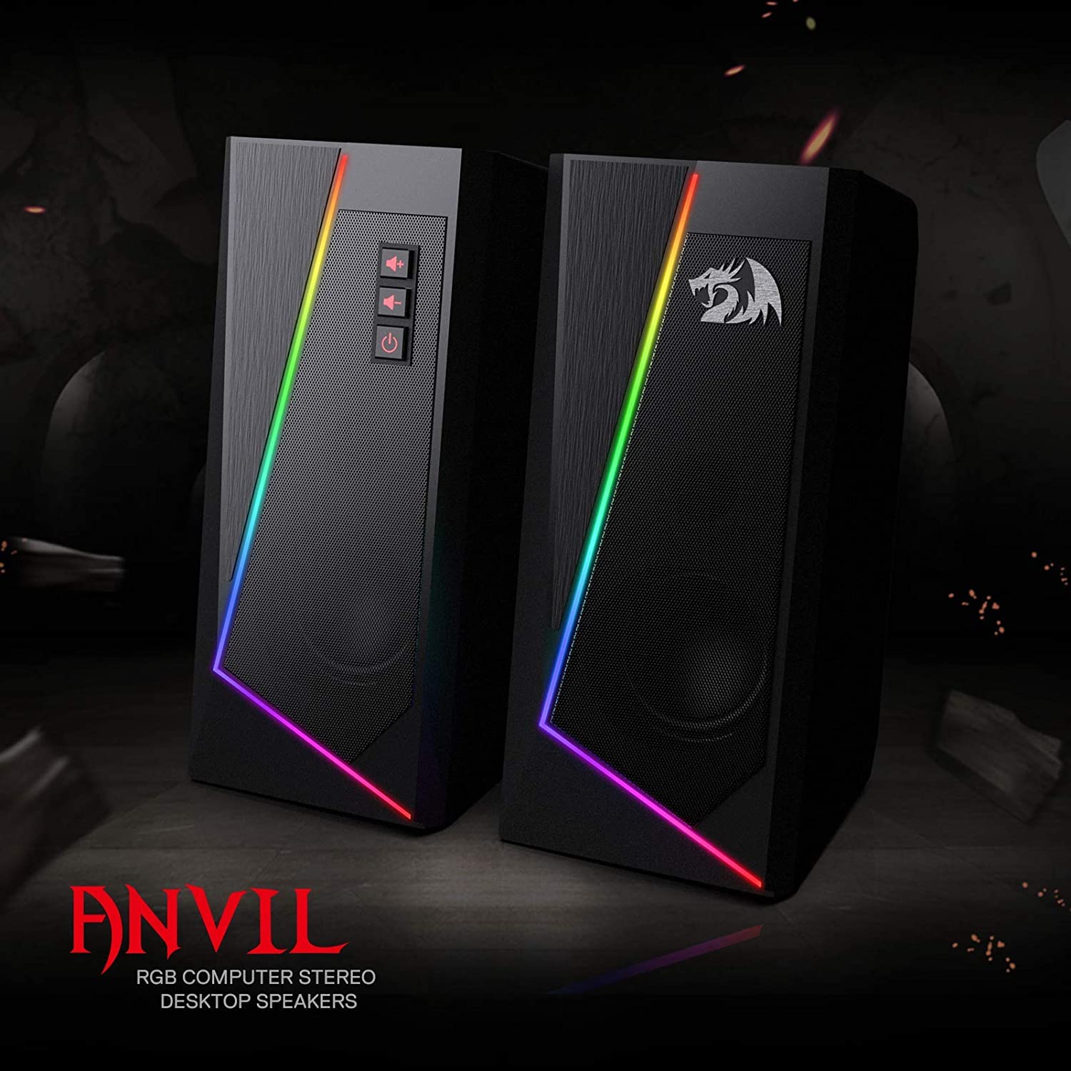Redragon GS520 RGB Desktop Speakers with Enhanced Sound
