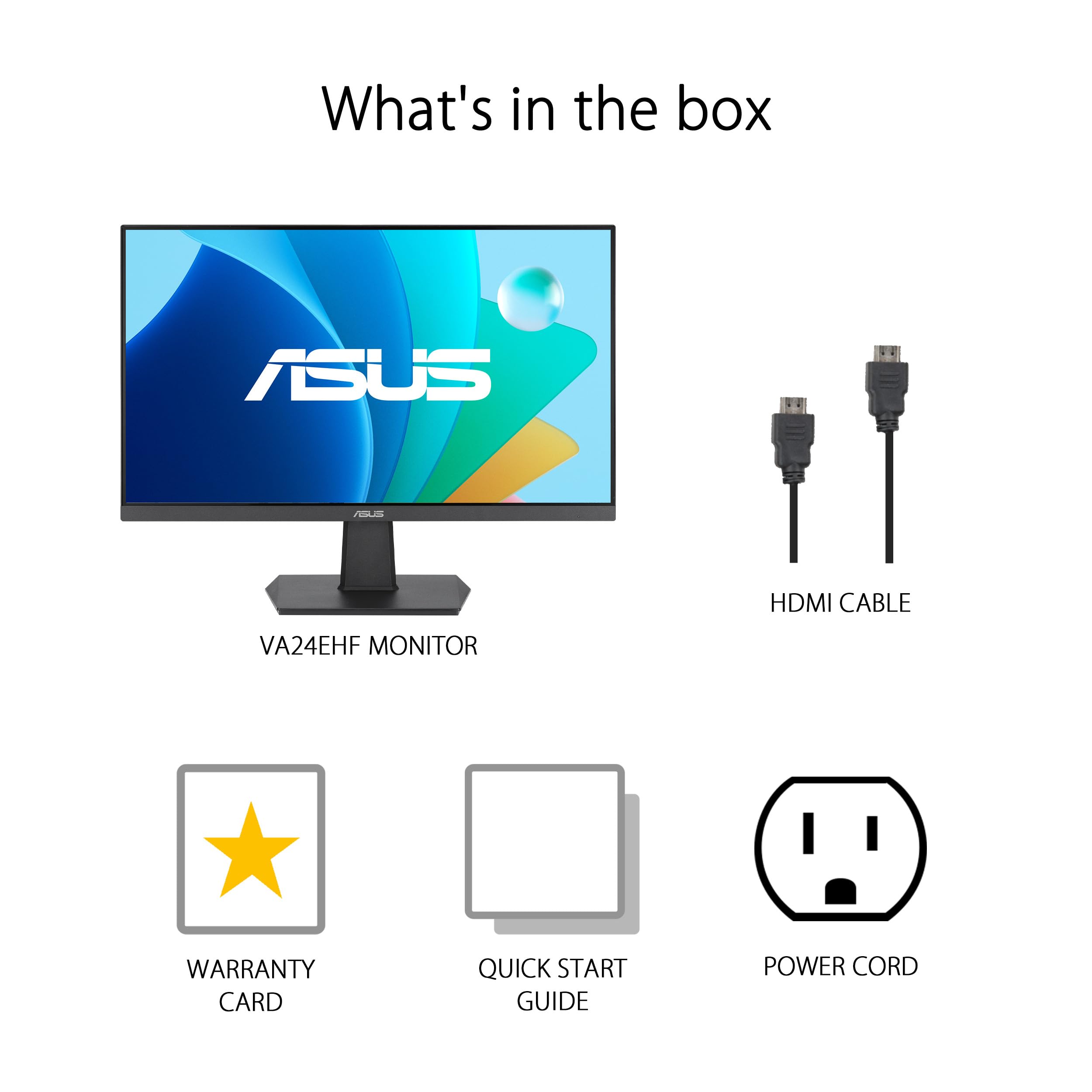 ASUS 23.8 Inch Full HD Monitor with Eye Care Technology