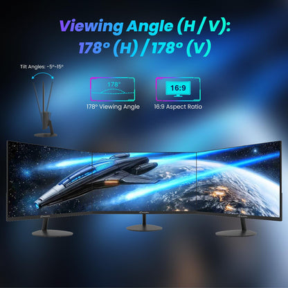 22 Inch Full HD Monitor 100Hz Frameless VESA Low Blue Mode