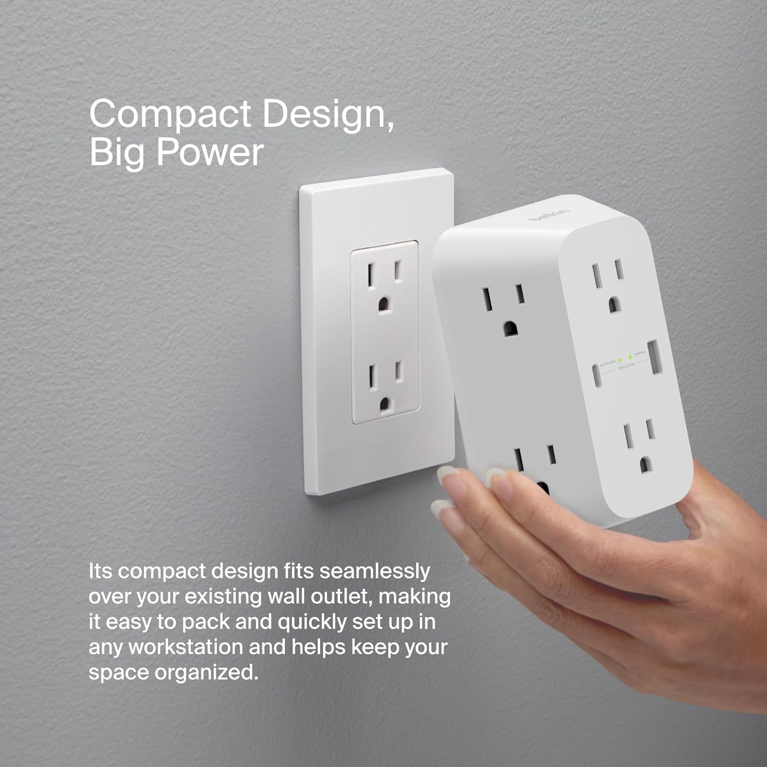 Belkin 6 Outlets Surge Protector Power Strip With USB C PD