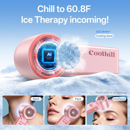 Handheld Portable Fan Ice Cooler 20000 RPM Turbo Purple
