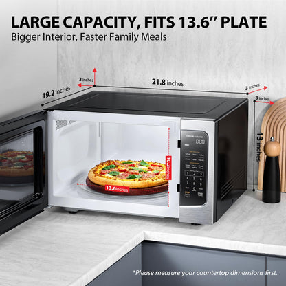 Toshiba Small Countertop Microwave with Child Lock Feature