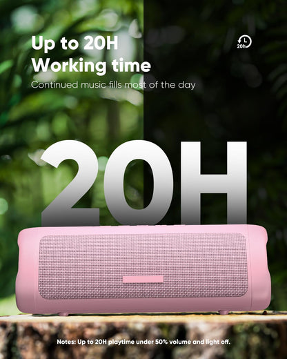 Bluetooth Speaker TWS Pair IPX5 Waterproof Portable 20H