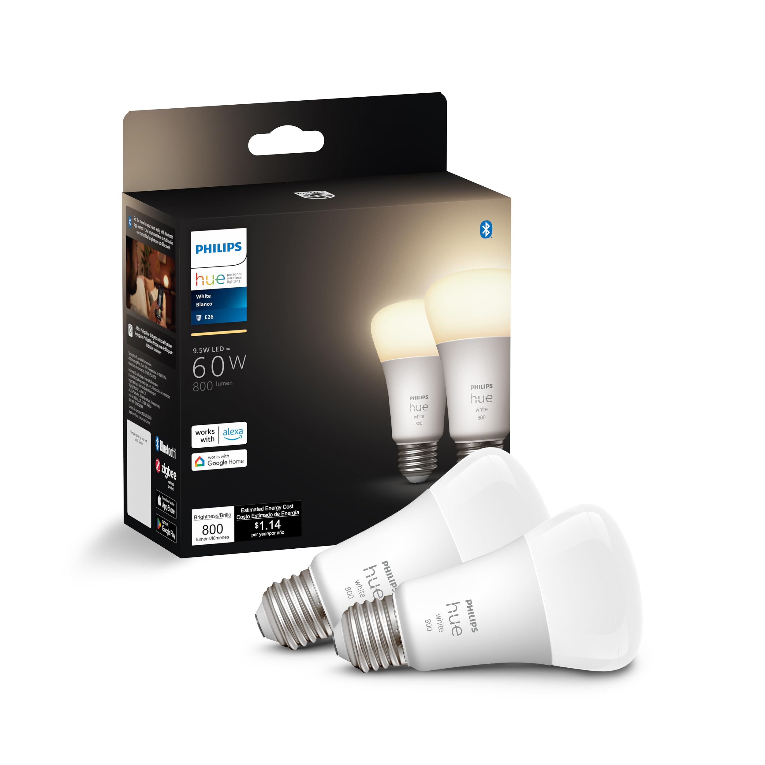 Philips Hue Smart LED Bulbs Easy Home Lighting Control