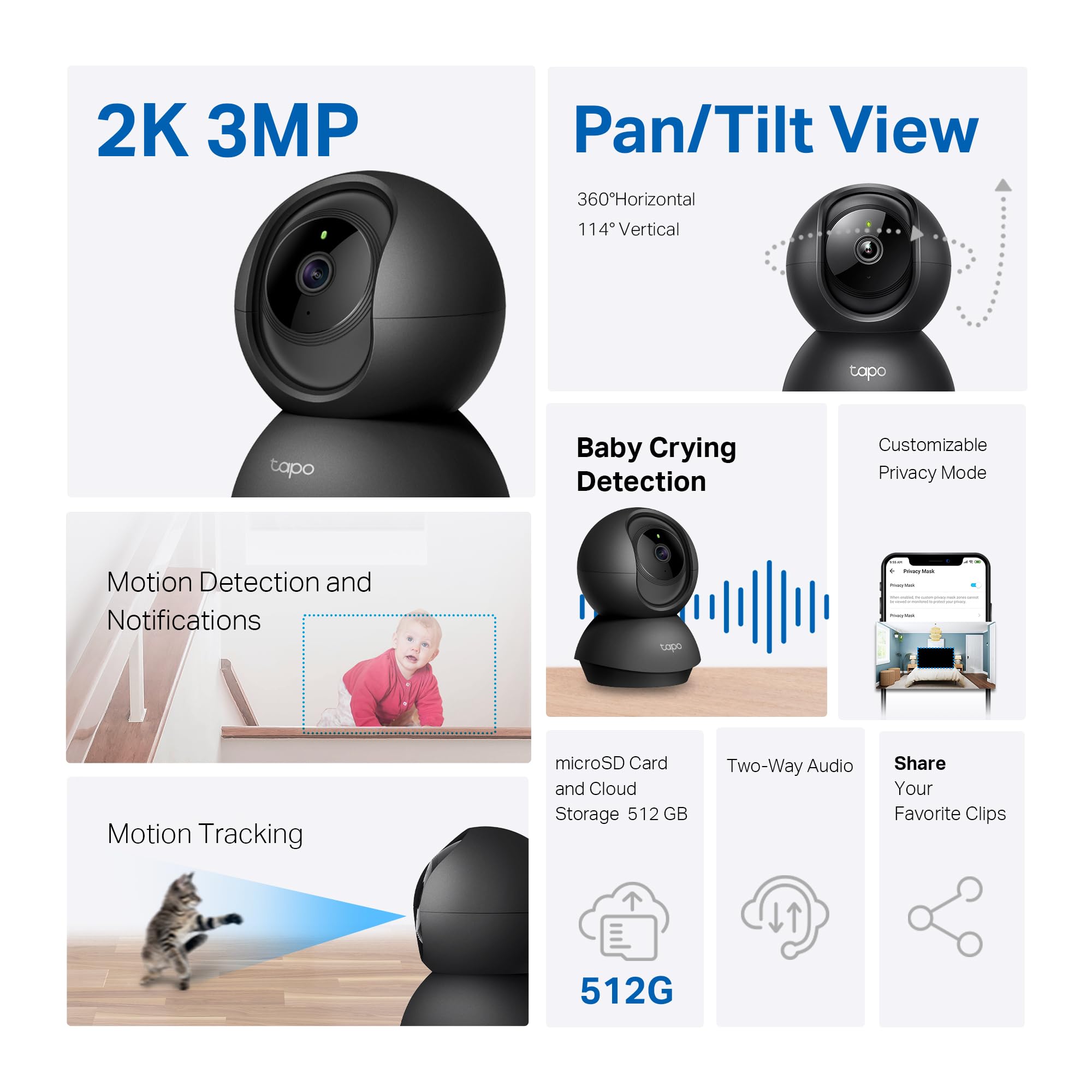 TP-Link Tapo 2K Security Camera with Night Vision