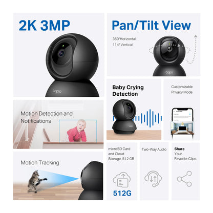 TP-Link Tapo 2K Security Camera with Night Vision