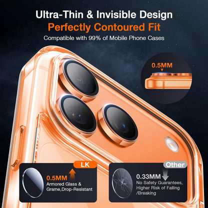 LK 2 Tempered Glass Screen Protector For iPhone 17 Pro Max
