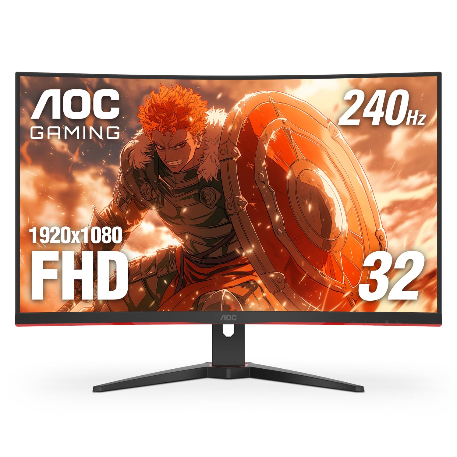AOC 27 Inch Curved Gaming Monitor with 240Hz Refresh Rate