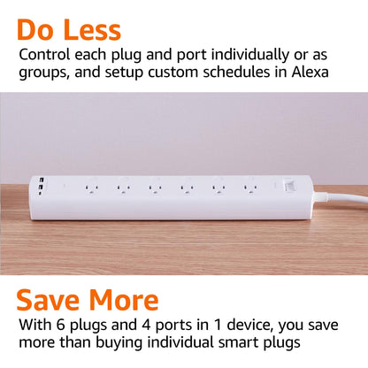 Amazon Basics Smart Power Strip With 3 Independent Outlets