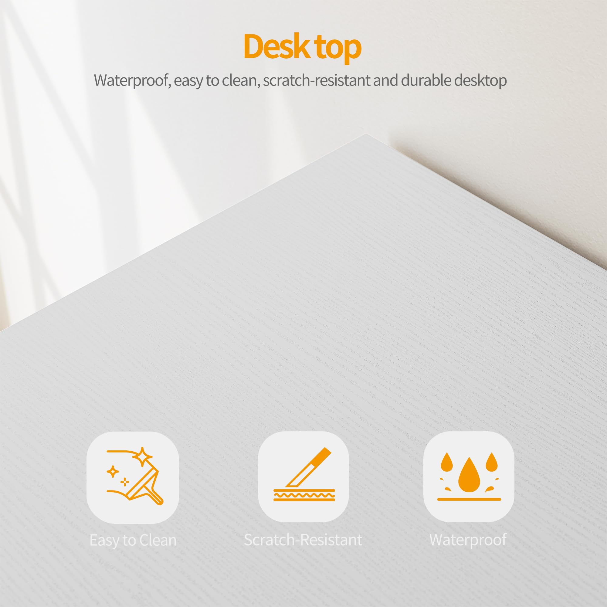 CubiCubi L Shaped Gaming Desk with Carbon Fiber Surface