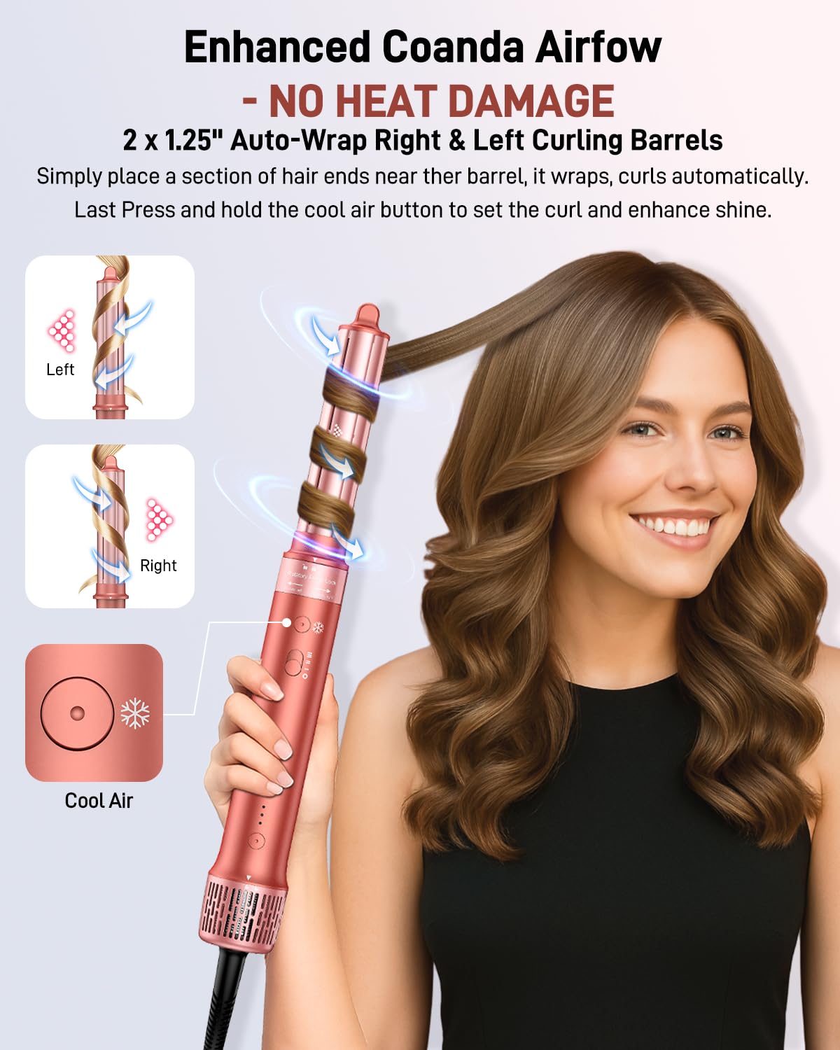 5 In 1 Hair Dryer Brush for Fast Drying and Styling