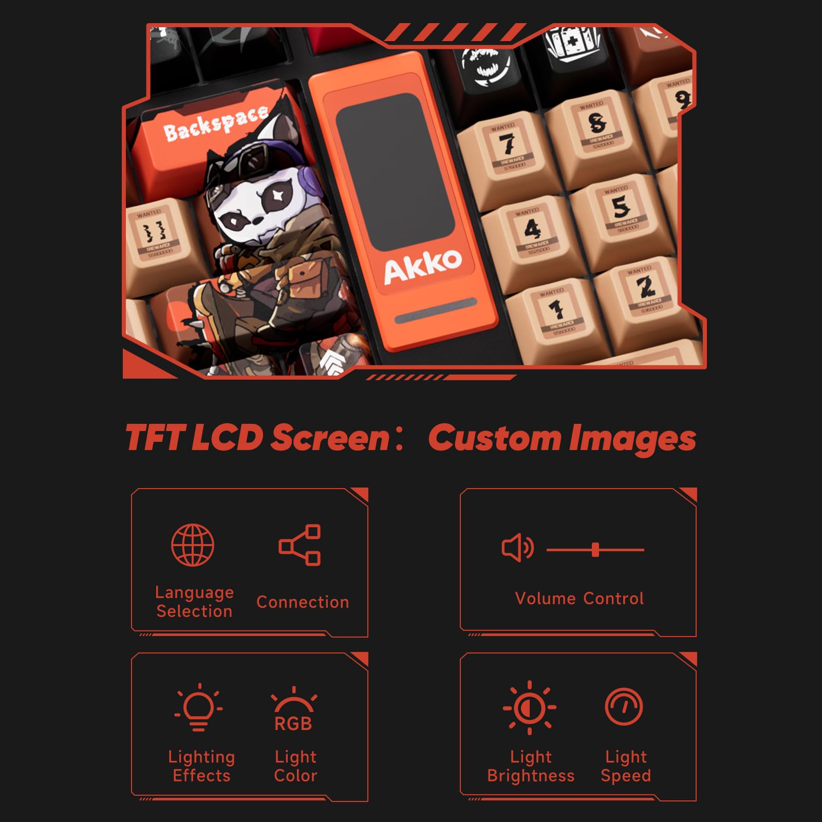 Akko 5098B Wireless Gaming Keyboard with RGB Features