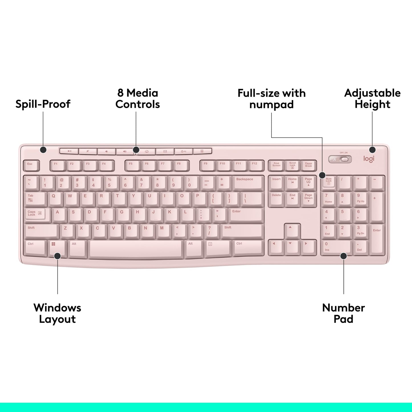Logitech MK270 Wireless Keyboard and Mouse Combo for Easy Computing