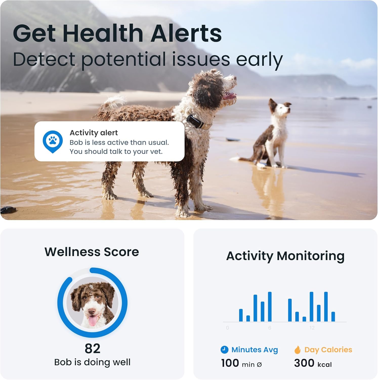 Real Time GPS Dog Tracker with Health Alerts