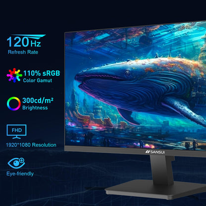 Sansui 24 Inch Eye Care Monitor With HDMI And VGA Ports