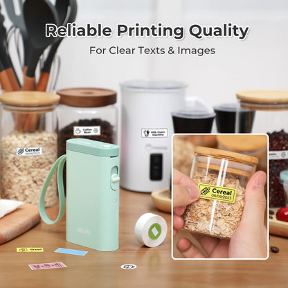 Nelko P21 Bluetooth Label Maker With Tape Wireless Printer