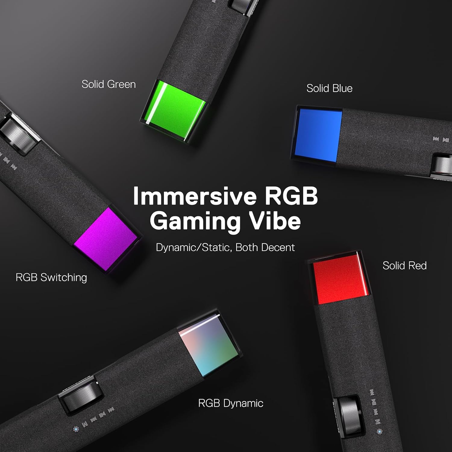 Redragon RGB Bluetooth Speakers with Rich Sound Quality