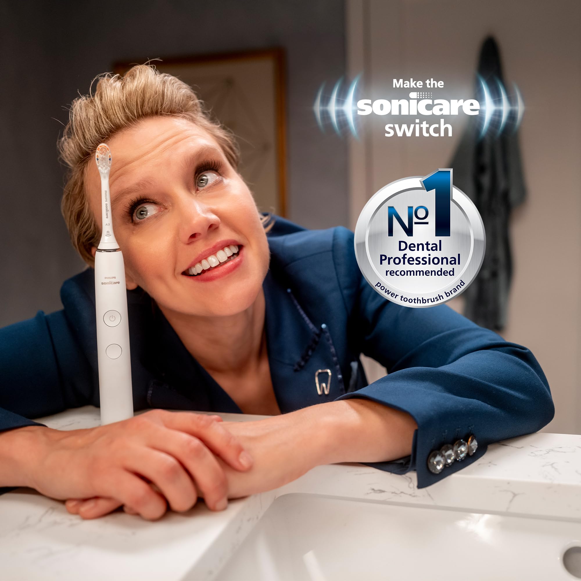 Philips Sonicare 4100 Electric Toothbrush for Superior Plaque Removal