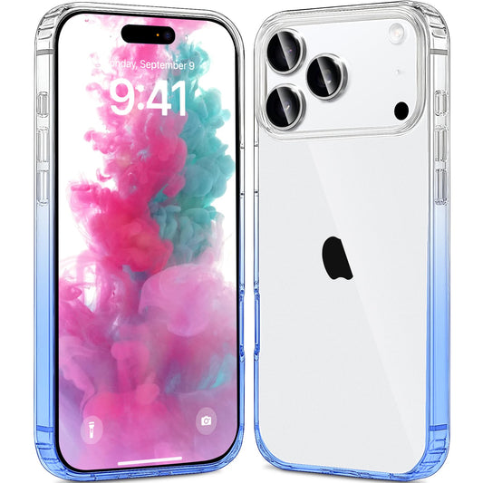 JJGoo iPhone 17 Pro Max Clear Case Shockproof Slim Anti Scratch Pc Back