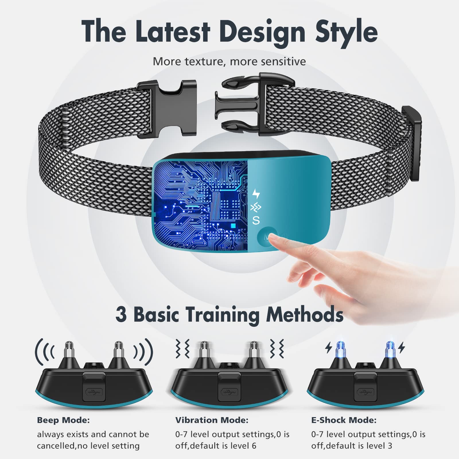 Rechargeable Anti Barking Collar for Dogs with Adjustable Sensitivity