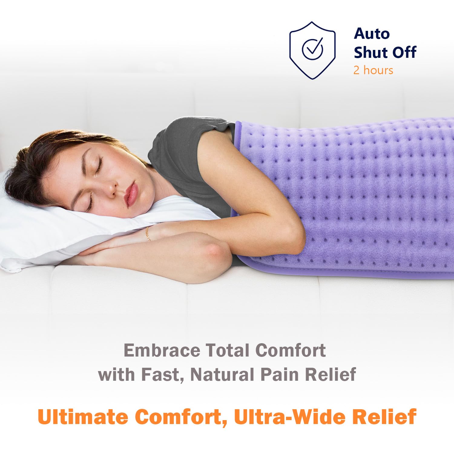 Electric Heating Pad for Back Pain Relief with Auto Off