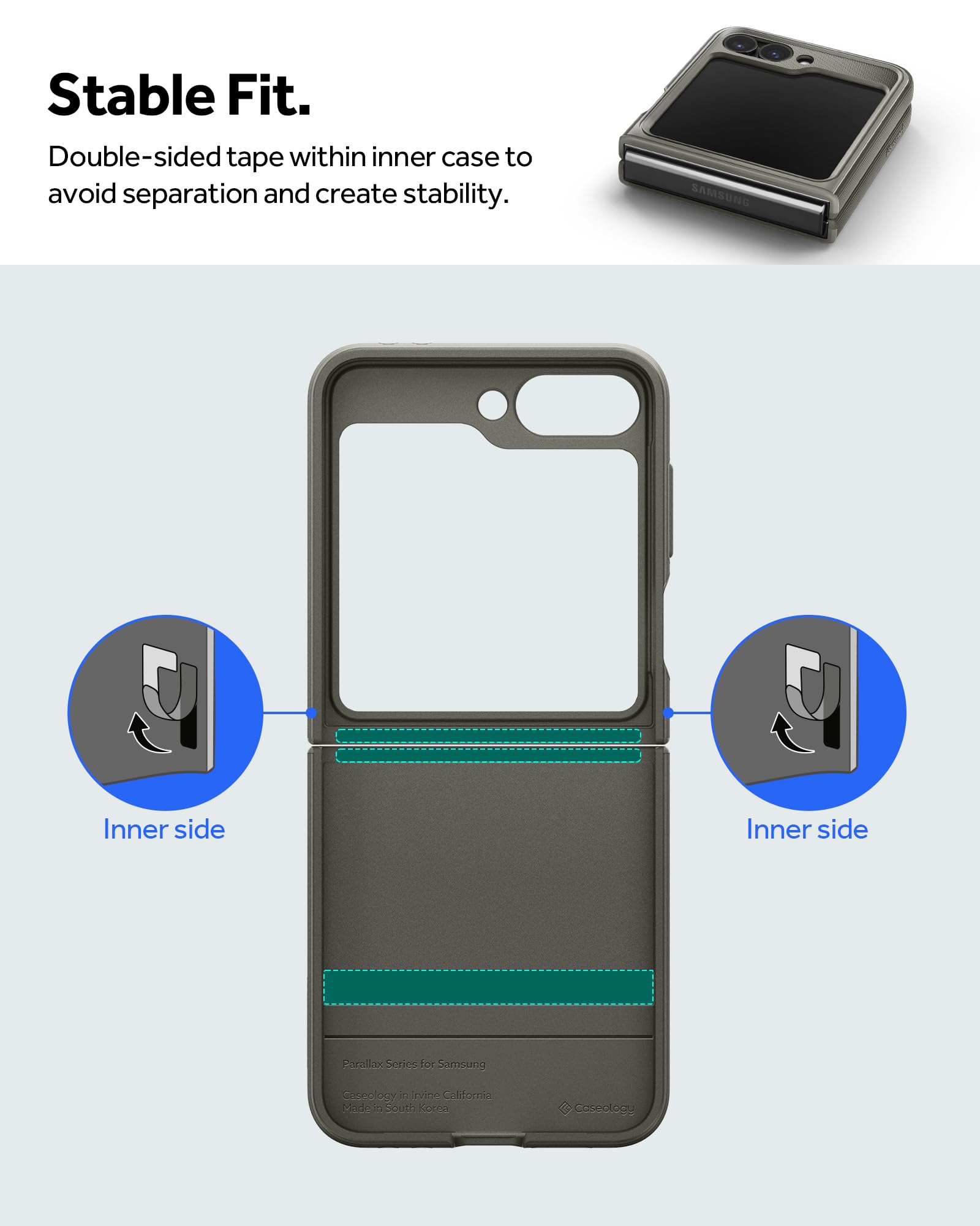Caseology Parallax Ergonomic Protective Case for Galaxy Z Flip 6