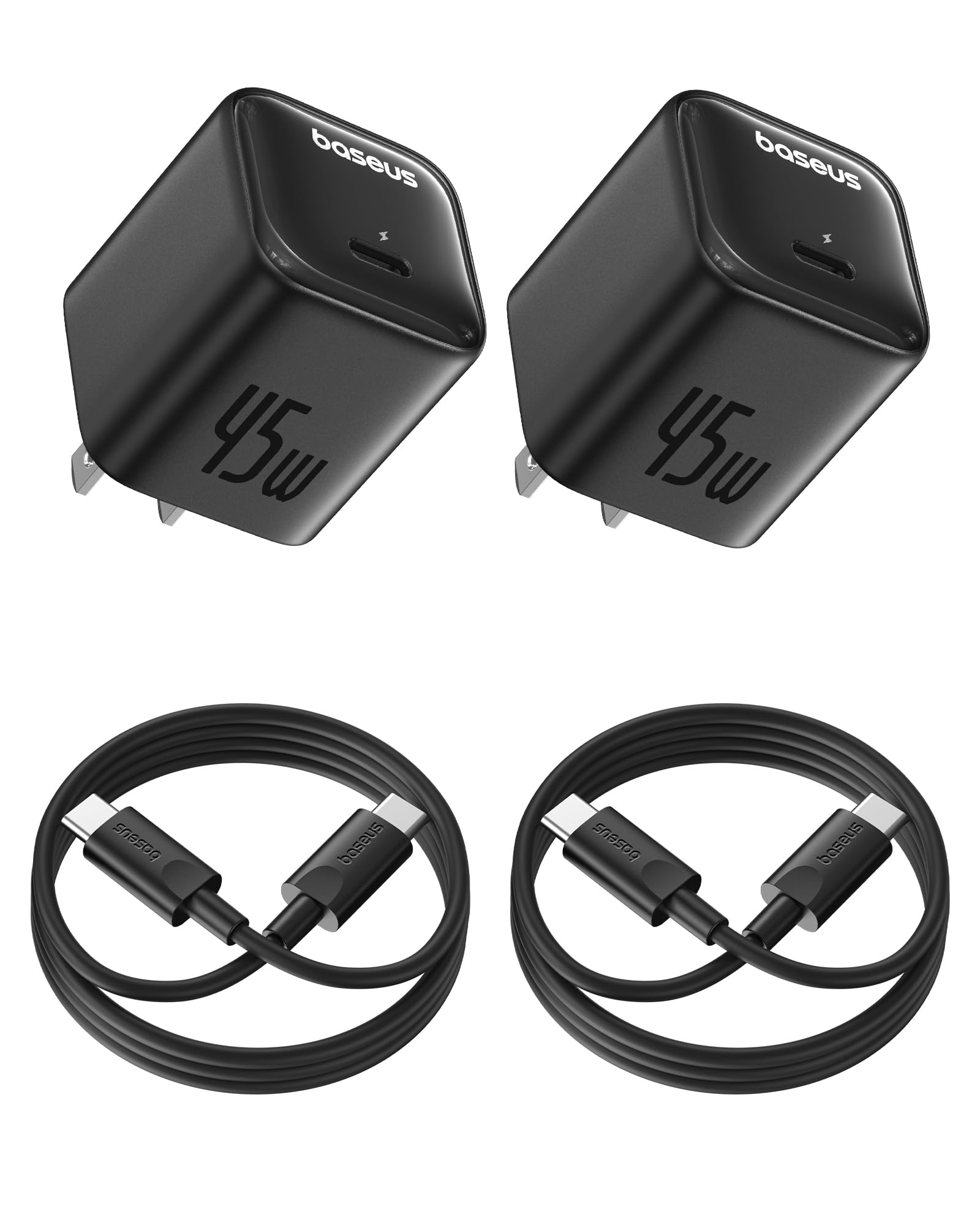 Baseus 45W USB C Fast Charger Block 2 Pack