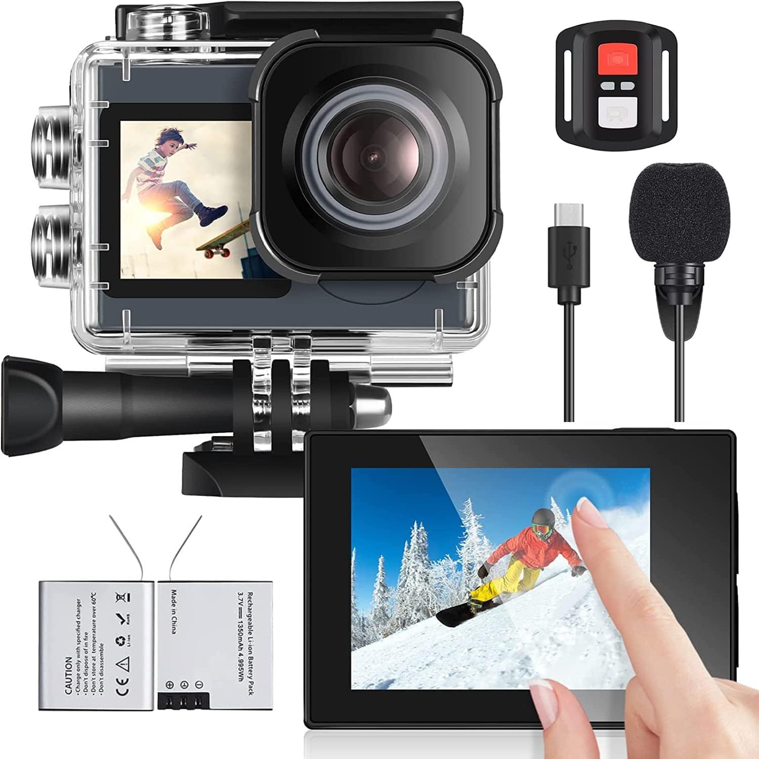 Icefox 4K Waterproof Action Camera With Wide Angle Lens