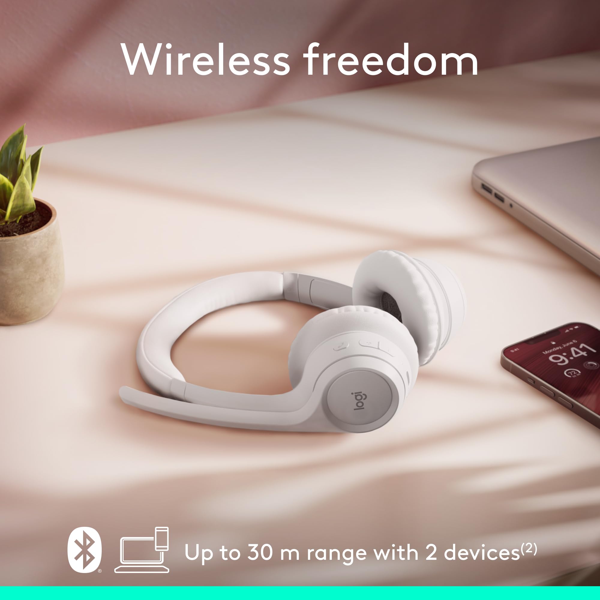 Logitech Zone 301 Wireless Headset with Noise Cancellation